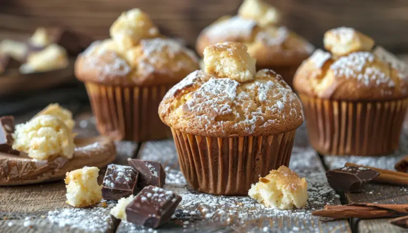 Muffinki z białą czekoladą w środku: Pyszny i zaskakujący deser