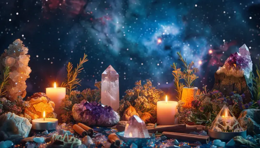 Rytuały magiczne: Moc kryształów i ziół w praktyce - jak je stosować?