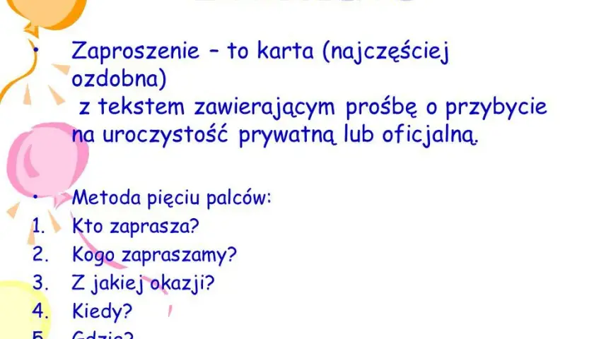 Jak napisać zaproszenie bez błędów – praktyczne porady i gotowe szablony