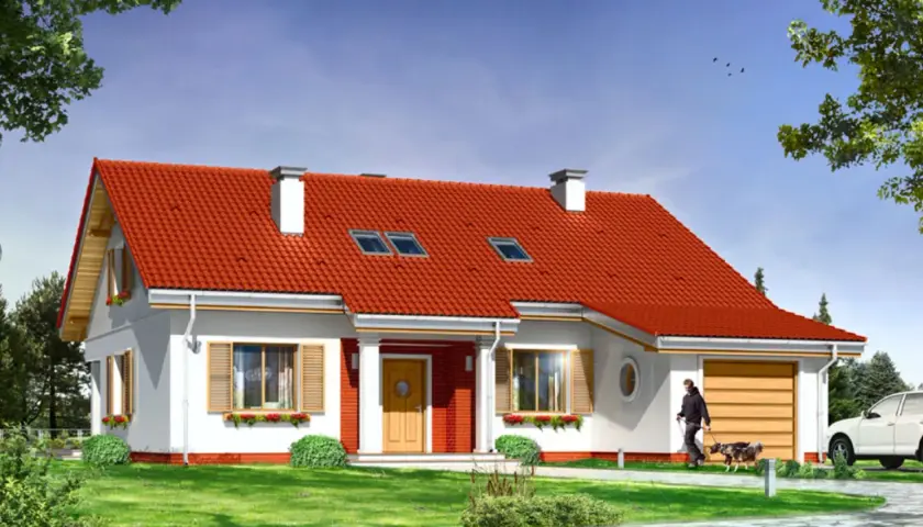 Dom z czerwoną dachówką: jak stworzyć stylowy i trwały projekt