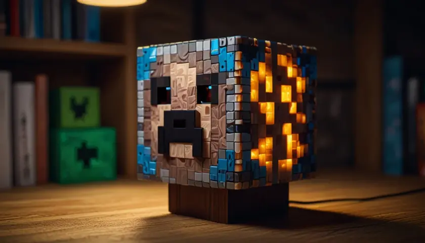 Jak stworzyć lampę w stylu Minecrafta krok po kroku