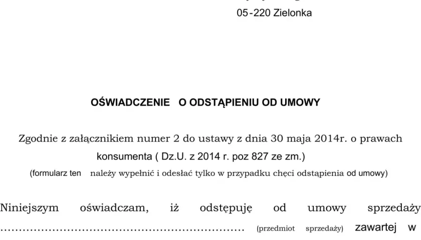 Termin odstąpienia od umowy: 14 dni czy zawsze? Poznaj fakty