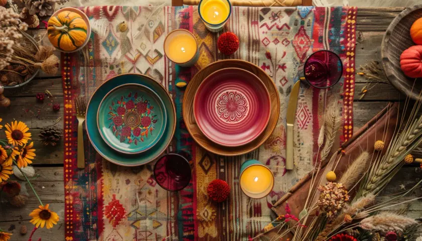 Boho dekoracja stołu: 9 pomysłów na przyjęcie w stylu boho