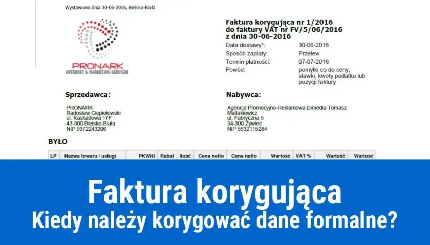 Błędny adres na fakturze – nota czy korekta? Jak uniknąć problemów i błędów