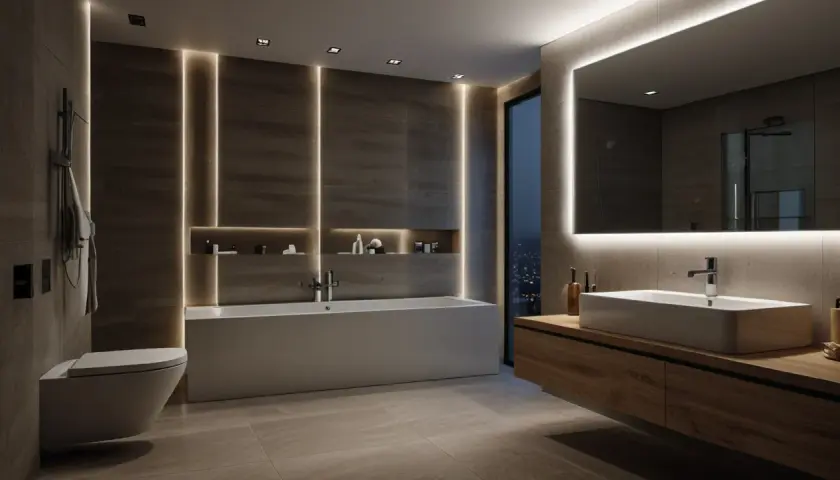 Listwa sufitowa LED w łazience: Nowoczesne i funkcjonalne oświetlenie