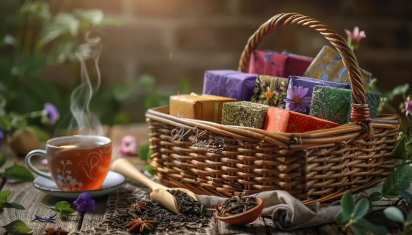 Kosz herbat: Niezwykłe prezenty dla miłośników aromatycznych liści