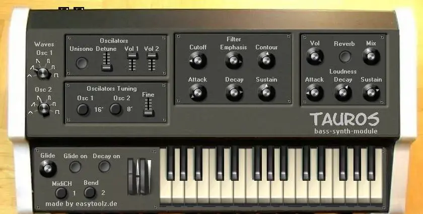 Syntezator muzyczny - Syntetyzator dźwięku online