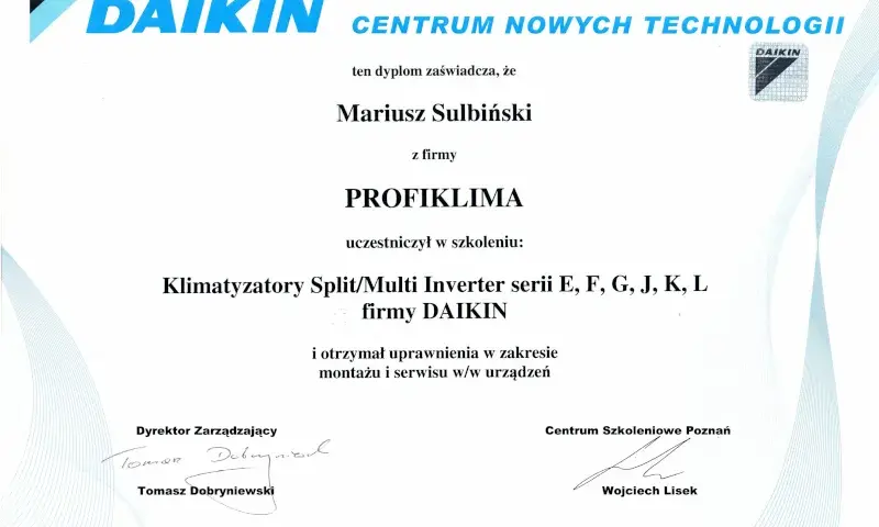 Certyfikat Montażu Klimatyzacji: Jak Zdobyć i Co Daje?