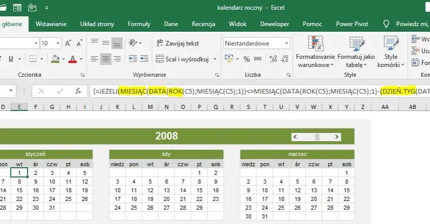 Prosty sposób jak wstawić kalendarz do komórki w excelu - praktyczny tutorial
