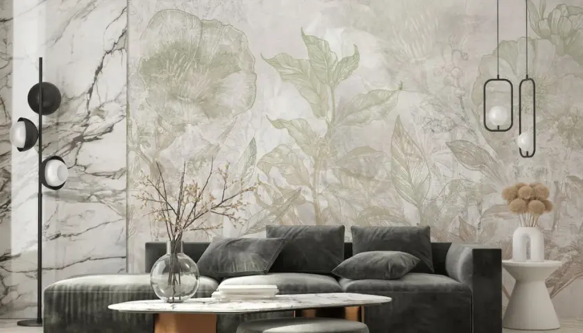 Modne tapety do salonu – trendy, które odmieniają wnętrze i dodają stylu