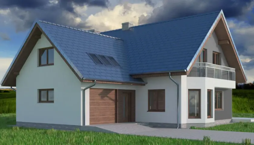 Idealne elewacje do szarego dachu - stwórz harmonijną kompozycję