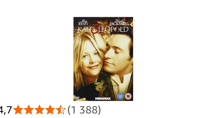 Filmen Kate & Leopold med Hugh Jackman och Meg Ryan. En romantisk komedi med tidsresor.