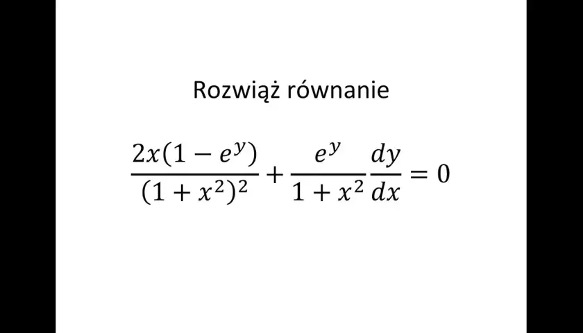 Jak rozwiązać równanie różniczkowe? Sprawdzone metody i przykłady