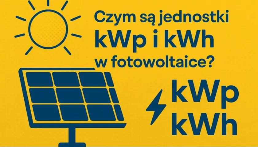 Słońce i panel fotowoltaiczny. Wyjaśnienie jednostek mocy: co to kwp i kWh w fotowoltaice.