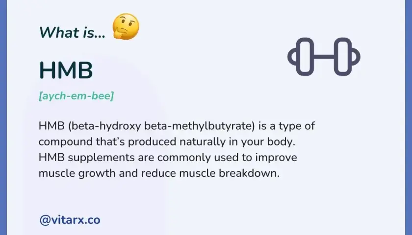 HMB (beta-hydroxy beta-methylbutyrate) to związek naturalnie występujący w organizmie, wspierający wzrost mięśni.