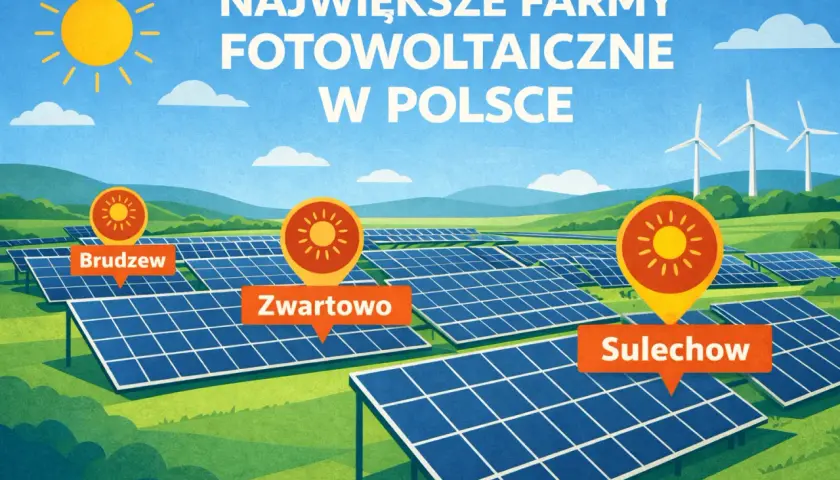 Mapa mocy: Największe farmy fotowoltaiczne w Polsce i na świecie