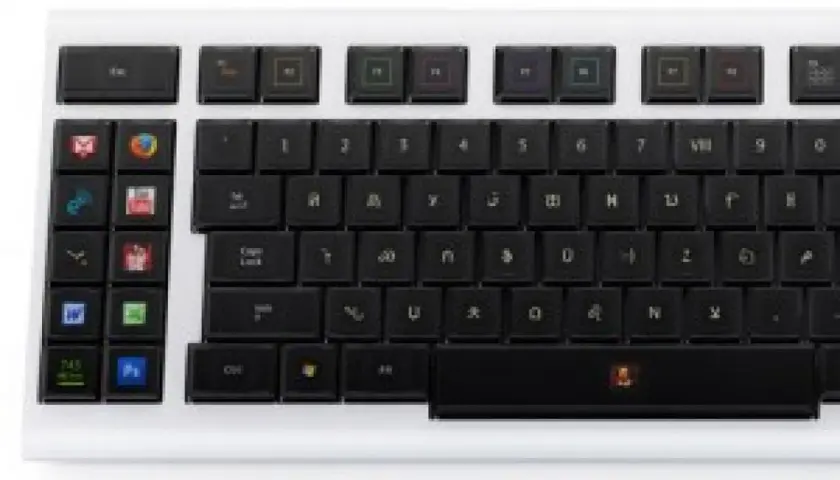Die teuerste Tastatur der Welt mit individuellen App-Icons auf den Tasten.