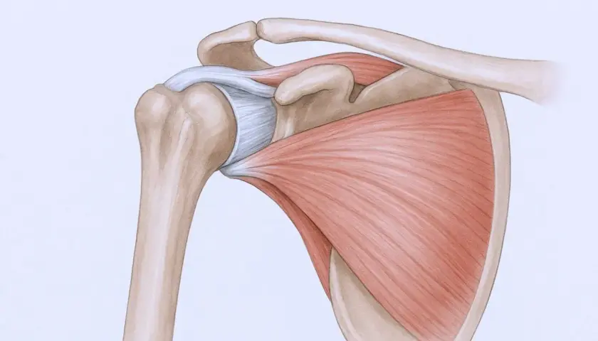 Anatomia barku z mięśniami i więzadłami. Poznaj domowe sposoby na ból barku, by ulżyć sobie.