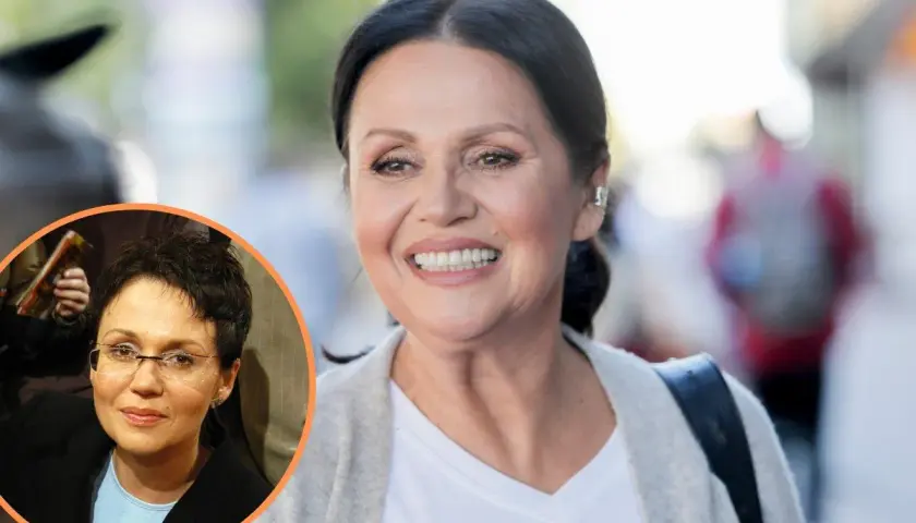 Małgorzata Pieńkowska, aktorka, w dwóch odsłonach. Wiek aktorki to tajemnica, ale jej uśmiech mówi wszystko.