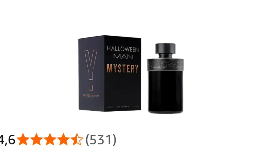 Perfumy Halloween Man Mystery od Jesus del Pozo. Czarny flakon i pudełko z miedzianymi detalami.