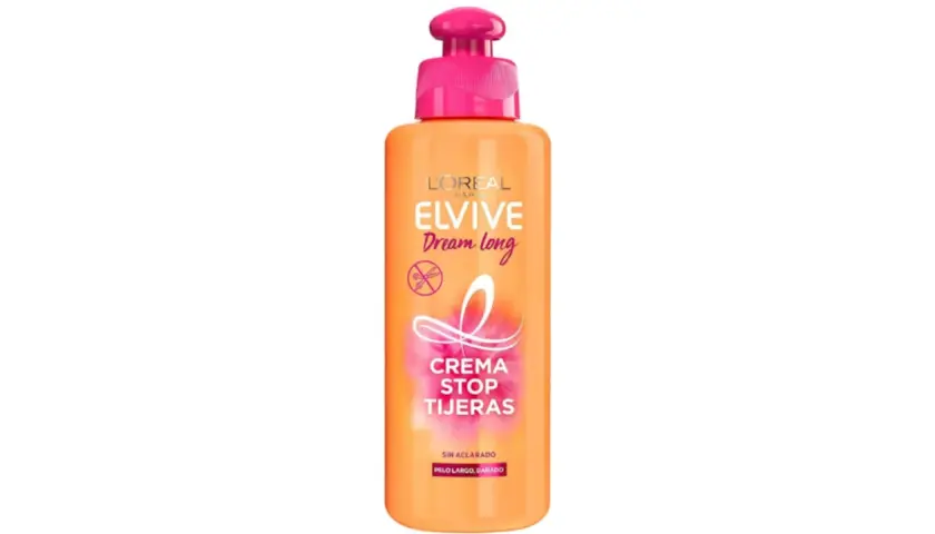 Crema Elvive Dream Long para detener las puntas abiertas. Ideal para pelo largo y dañado.