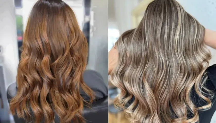 Cabello castaño con mechas rubias. La pregunta de cuanto duran las mechas es clave para mantener este look radiante.