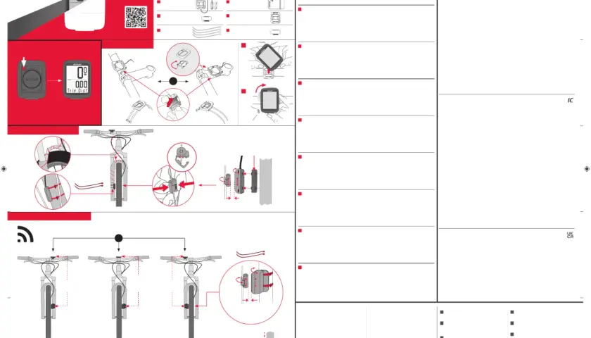 Instrukcja montażu licznika rowerowego Sigma. Pokazuje jak zamontować uchwyt i czujnik, a także jak ustawić sigma 800.