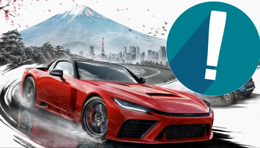 Roter Sportwagen rast auf einer Straße vor Fuji. Wann kommt Forza Horizon 6 raus?