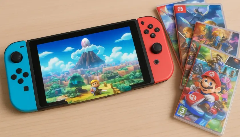 Nintendo Switch z grami: Link w krainie Hyrule, Mario Kart i inne najlepsze gry na nintendo.