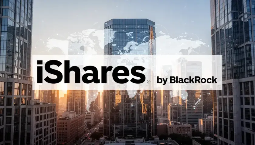 iShares by BlackRock: Globale Vernetzung und Finanzzentren, die den MSCI All Country World Index widerspiegeln.