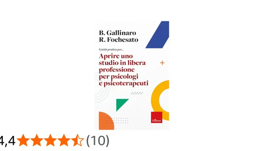 Guida pratica per aprire uno studio di psicoterapia. Copertina libro con titolo e autori.