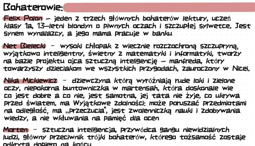 Uciekaj streszczenie szczegółowe: Felix, Nika i Net tworzą gang. Felix to wynalazca, Nika ma moce, a Net to geniusz. Ich przeciwnik to Morten.