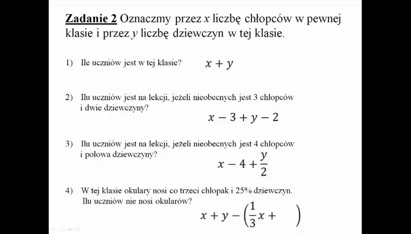 Jak zrozumieć wyrażenia algebraiczne klasa 7 - proste przykłady i ćwiczenia