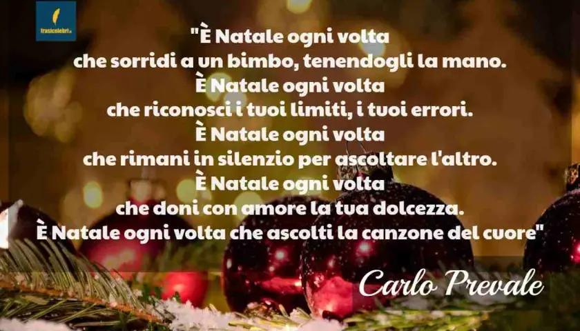 Parole di Natale con la "i": sorridi, limiti, silenzi, doni. Un augurio che risuona nel cuore.