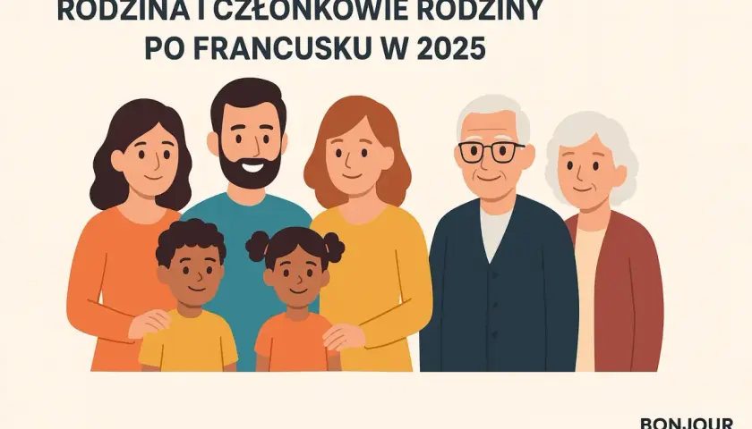 Rodzina po francusku: rodzina po francusku, czyli rodzice, dzieci i dziadkowie, uśmiechnięci i gotowi na 2025 rok.