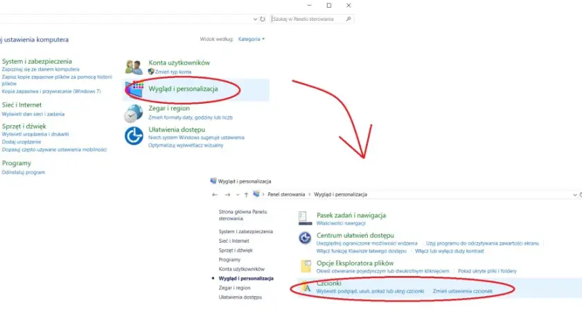 Panel sterowania: Wygląd i personalizacja > Czcionki. Tu dowiesz się, jak dodać czcionkę do Photoshop.