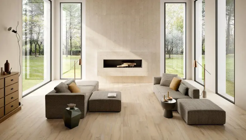 Gres porcellanato effetto legno: un tocco naturale e moderno. Pro e contro di questo materiale versatile per pavimenti e rivestimenti.