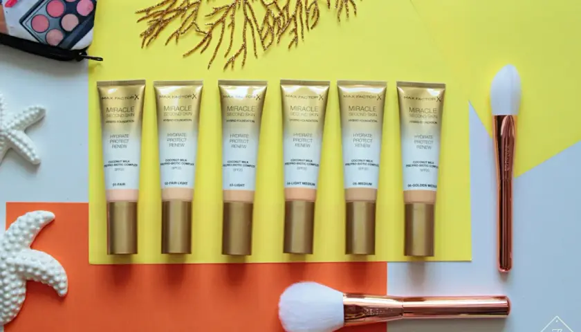 Siedem odcieni podkładu Max Factor Miracle Second Skin. Zastanawiasz się, ile trzymać second skin? Ten podkład zapewnia nawilżenie, ochronę i odnowę.