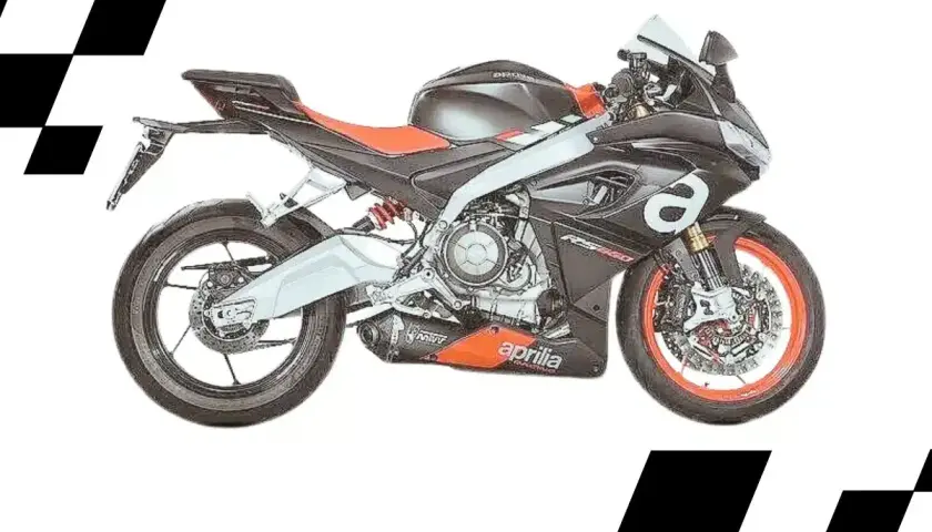 La Aprilia RS 660 motor es una moto deportiva negra y roja con detalles plateados. Su diseño aerodinámico y su potente motor la hacen ideal para la velocidad.
