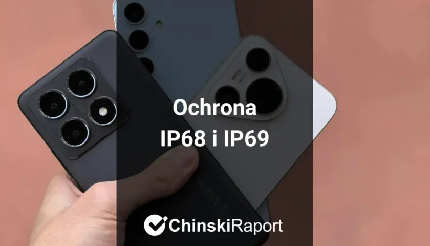 Dowiedz się, co oznacza ochrona IP68 i IP69 w smartfonach. Zdjęcie przedstawia tył kilku nowoczesnych telefonów z widocznymi modułami aparatów.