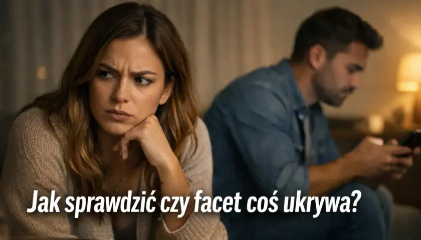 Zmartwiona kobieta patrzy w bok, podczas gdy mężczyzna zapatrzony w telefon. Czy on jest tym, kto cię kocha, ale to ukrywa?