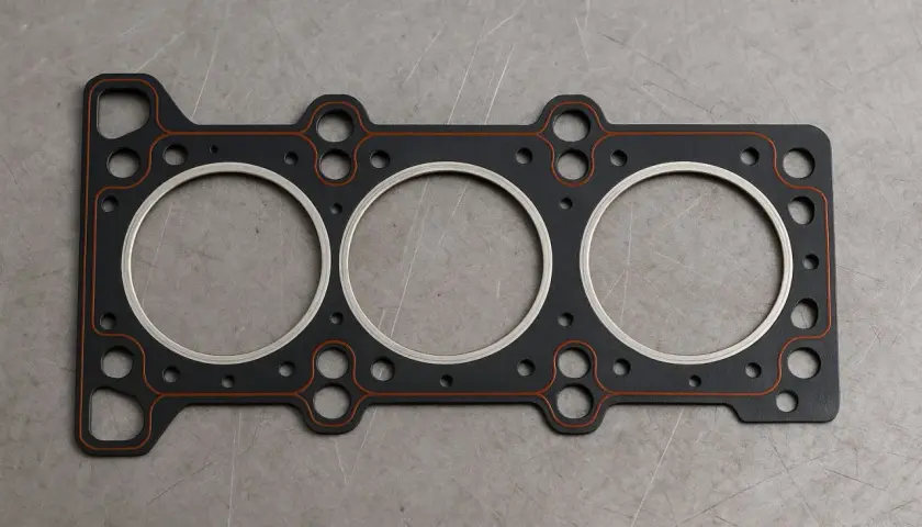 Guarnizione testata motore a 3 cilindri, nuova e pronta per il montaggio. Rifare testata motore conviene per prestazioni ottimali.