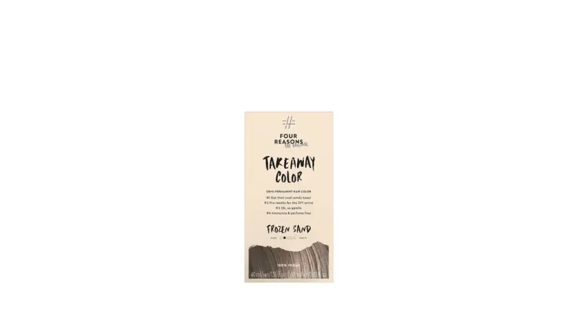 Four Reasons Takeaway Color i nyansen Frozen Sand. Ger en cool sandton, skonsam och vegansk.