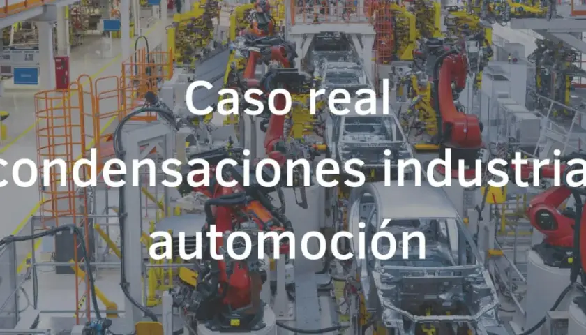Robots en línea de montaje automotriz. Un caso real de humedad por condensación en la industria.