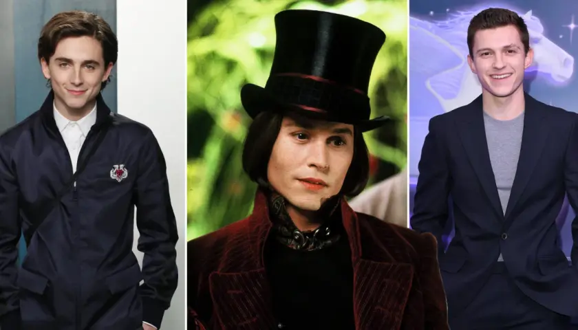 Timothée Chalamet, Johnny Depp jako Willy Wonka i Tom Holland. Czy to nowa obsada "Charli i fabryka czekolady"?