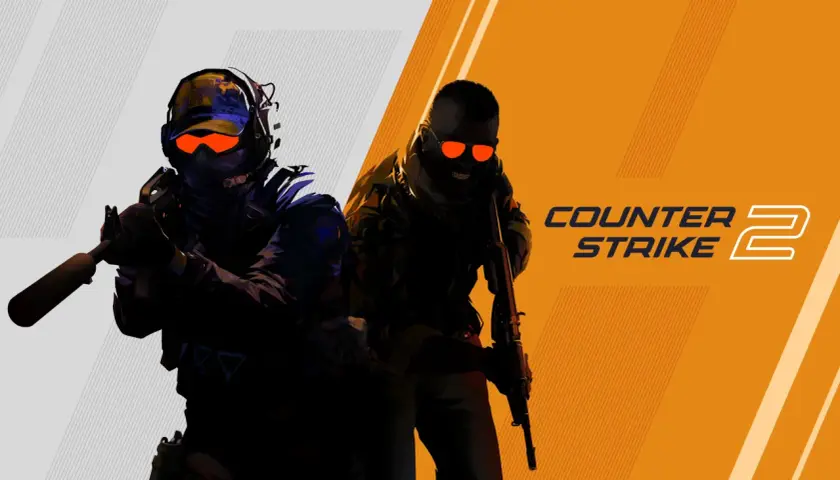 Dwóch graczy Counter-Strike 2 z bronią, gotowych do akcji. Poznaj komendy na bronie CS GO i zostań mistrzem!