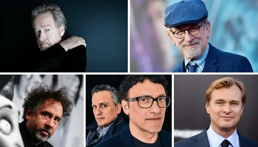 I registi più influenti: Ridley Scott, Steven Spielberg, Tim Burton, i fratelli Russo e Christopher Nolan, tra i migliori registi contemporanei.