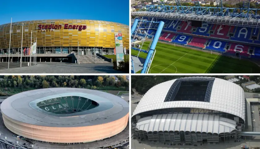 Cztery imponujące obiekty sportowe, w tym Stadion Energa Gdańsk, prezentują największe stadiony w Polsce.