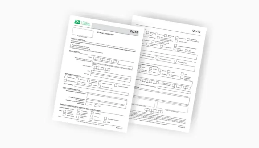 Wywiad zawodowy OL 10 - Druk, wypełnienie, przykład