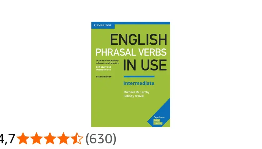 Copertina del libro "English Phrasal Verbs in Use: Intermediate", utile per imparare i phrasal verbs più usati B2.